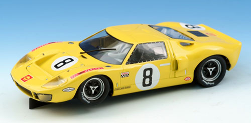 SLOT IT Ford GT 40 yellow # 8
